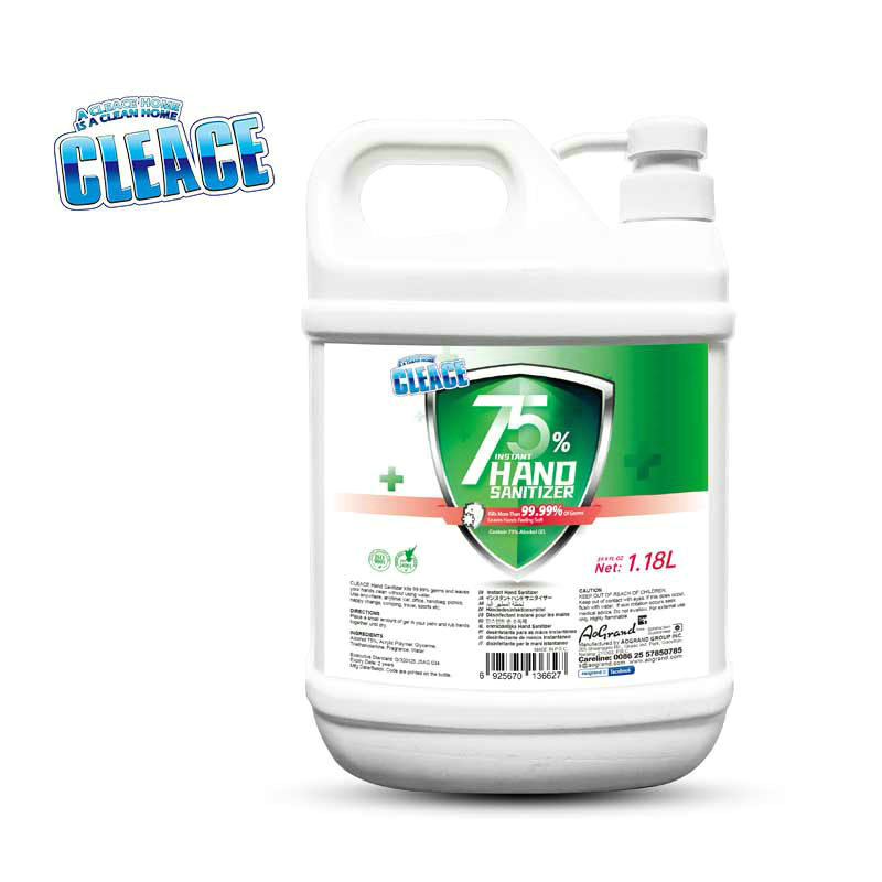 CLEACE hand sanitizer gel 1.18L